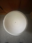 Vintage Farmhouse White Enamelware Black Trim Large Stock Pot Lid Enamel Pot — photo 9
