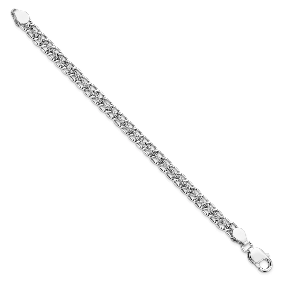 Silver Polished Link Bracelet QLF499 - Image 2 of 4