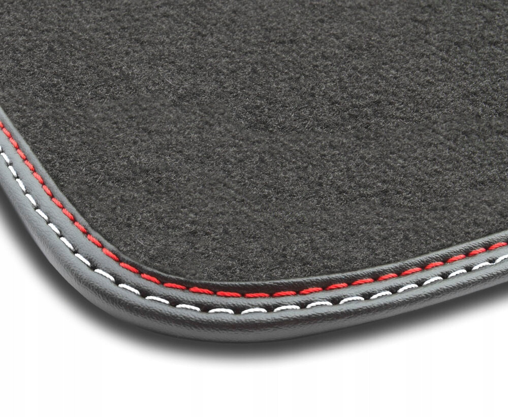 Tapis de sol voiture velours FO43-1 et cuir compatible avec Ford Fiesta VII 2017-20