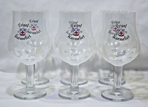 TRIPEL KARMELIET BIERE 6 verres à pied