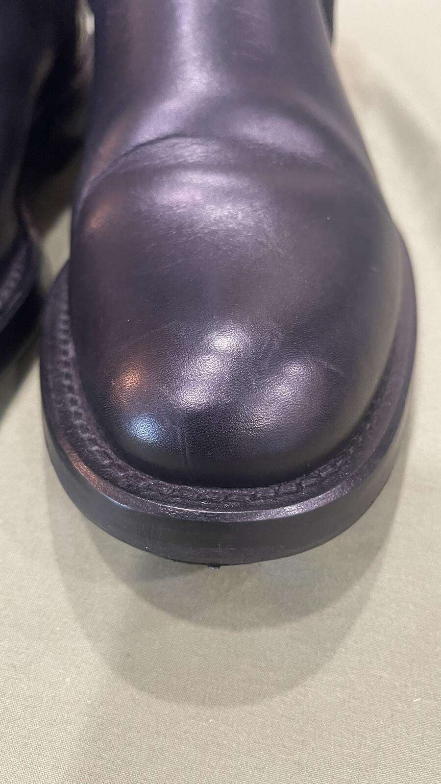 Stivali corti Saint Laurent neri in pelle con imbracatura donna 39