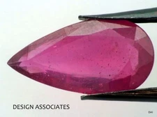 RUBY 22.6x11.84MM PEAR CUT EARTH MINED AND TREATED GEMSTONE AAA 13.54 CT(180927)