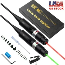 Laser Bore Sight Collimator Green Red .177 to .50/12GA/.78 Caliber Rifle Handgun