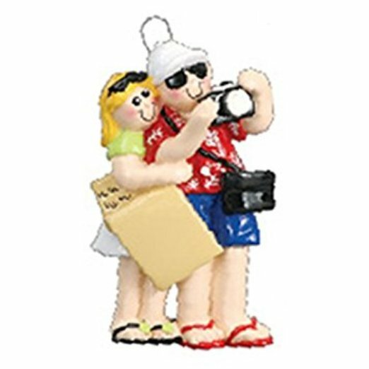 Travelers Personalized Christmas Tree Ornament