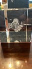 Glass Paperweight With Lighthouse Etching 3.25 In X 2 In X 2 In New — photo 6