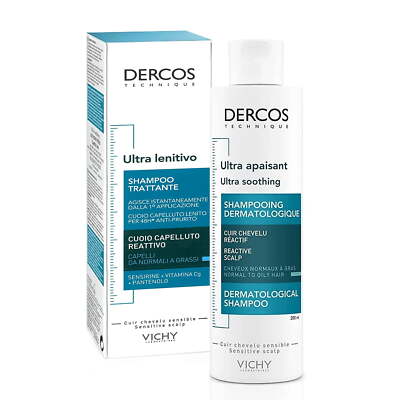 Vichy Dercos Ultra Soothing Shampoo Normal/Oily 200 ml
