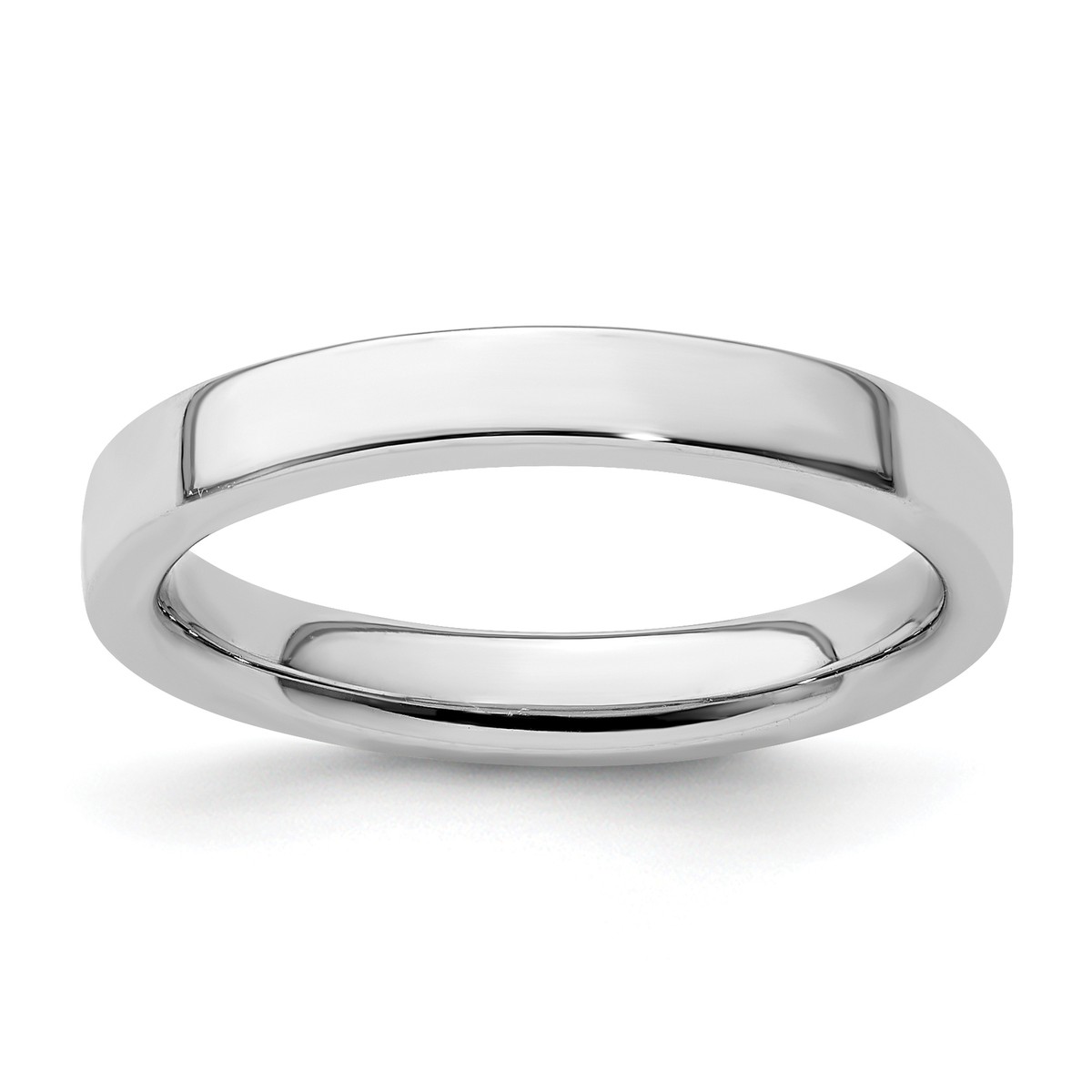 Stackable November Ring Rhodium on Sterling Silver Rope Band Stackable November Ring Rhodium on Sterling Silver Rope Band