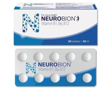 60 Tablets Neurobion Vitamin B1, B6, B12 for Numbness, Tingling, Nerve Relief
