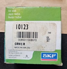 SKF 10123 Shaft Seal, 1 X 2 X 1/4", Crw1 R, Nitrile Rubber New Old Stock