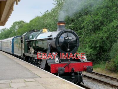 FOTO GWR MODIFIZIERTE HALLENKLASSE DAMPFLOK 6990 ''WITHERSLACK HALL'' STEHT A