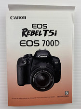 Canon Rebel T5i EOS 700D SPANISH Instruction Manual Book NEW