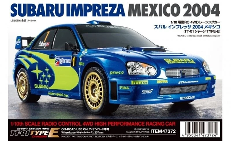 Tamiya Subaru Impreza WRX 2004 1/10 4WD TT-01E 2,4GHz Komplettset #300047372SET - Bild 2 von 2
