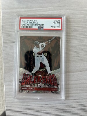 2022 Donruss Frank Thomas Unleashed Rapture Parallel #UL-19 PSA 8