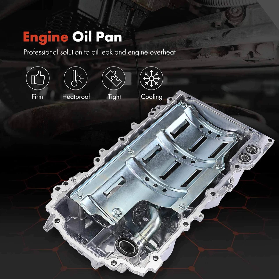 Engine Oil Pan for Chevy Silverado 1500 Express 2500 3500 GMC Sierra 1500 Savana - Image 3 of 4