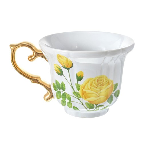 Disney Store Japan Beauty and the Beast Belle Tea Cup FLOWER PRINCESS - Picture 3 of 7