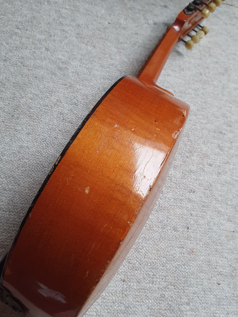 old German mandolin with inlayed butterfly , needs repair! | eBay