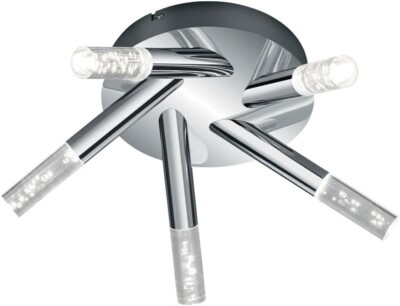 Arnsberg 682410506 H2O 5 Light 16 inch Chrome Flush Mount Ceiling Light
