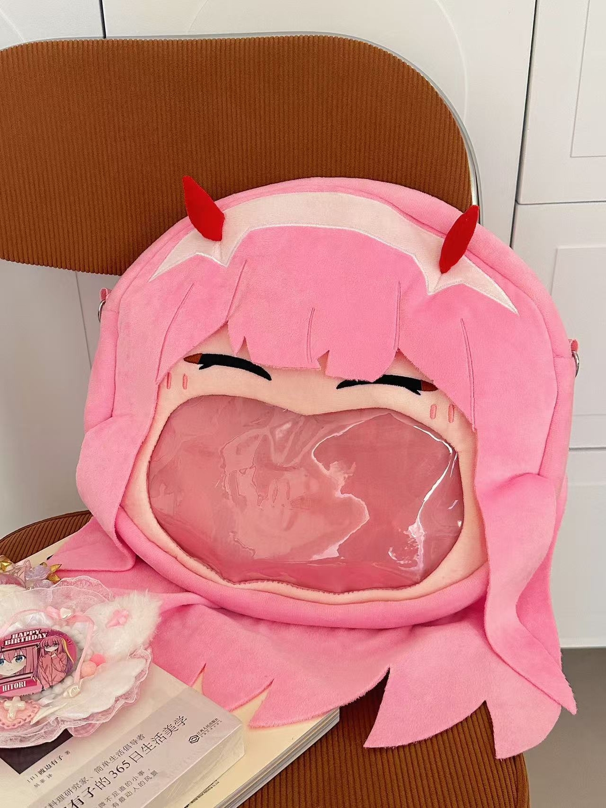 Darling In The Franxx Zero Two Cosplay Plush Shoulder Bag Itabag Backpacks