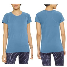 Athleta Small Blue Momentum Seamless Tee  530504 NEW