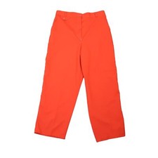 Vintage 80s bright red high rise wide leg balloon pants 32"