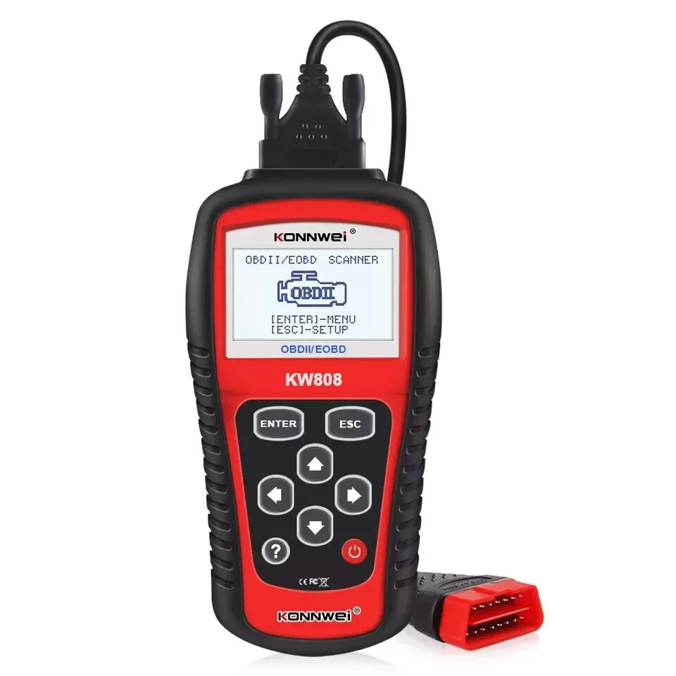 KONNWEI KW808 OBD2 OBDII EOBD Scanner Car Code Reader Tester Diagnostic-image