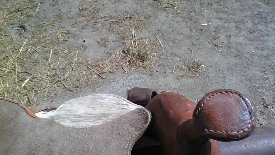 Child's Cowhide-On Western Saddle 10" seat brown & tan beauty LIL COWBOY/COWGIRL - Image 4 of 4
