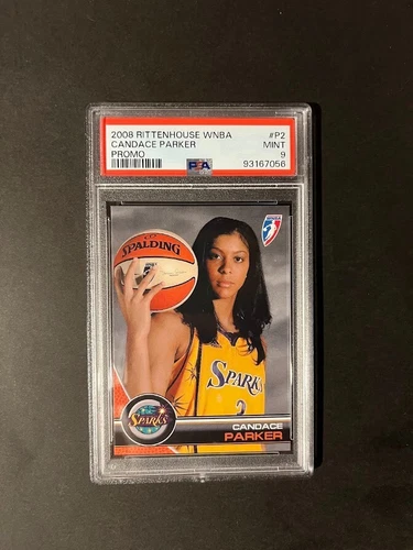 2008 RIttenhouse WNBA Promo Card #P2 Rookie Card Candace Parker PSA 9