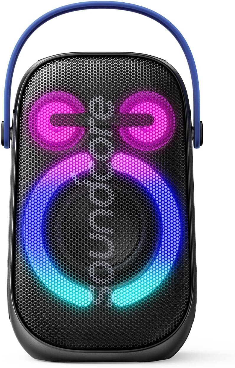 Soundcore Rave Neo 2 Portable Speaker 80W Stereo LED Light IPX7 for Party|Refurb