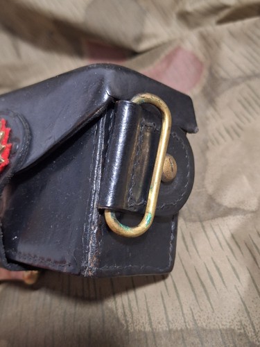Italy Italien Militaria Kartuschenkasten Mannschaften Carabinieri Metal Leder - Picture 3 of 6