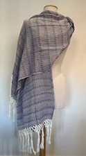Mantón de algodón mexicano Rebozo Labrado púrpura Morado Frida Kahlo envolvente doula