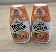 Sweet Leaf Water Drops - Peach Mango - 1.62 Fl Oz Lot Of 2 Bottles