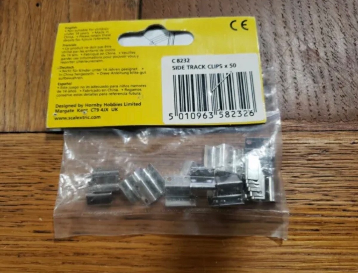 Scalextric Track Fixing Clips Scalextric Track Fixing Side Clips