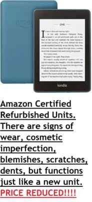 Amazon Kindle Paperwhite 2018 10th Gen 32GB WiFi Waterproof Twilight Blue READ