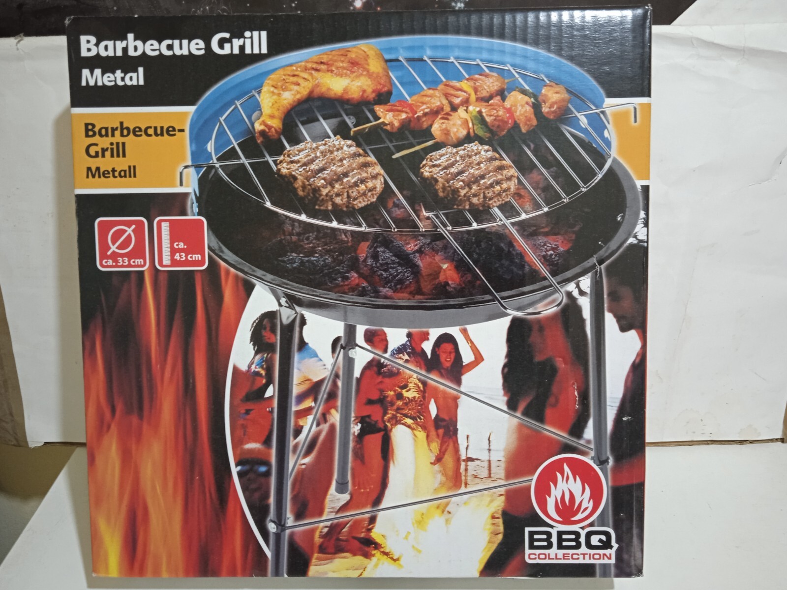 BARBACOA GRILL IDEAL PARA CAMPING 33X43 - NUEVO