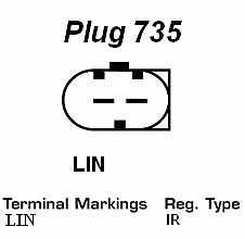 ENGINE ALTERNATOR GENERATOR NAPA OE QUALITY REPLACEMENT NAL1206 - Image 4 of 4