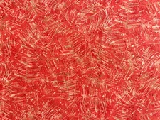 Cotton Quilt Fabric Forces Of Nature by Rose & Hubble Gold Metallic by 1/2 Yard