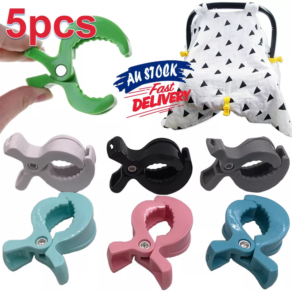 5Pcs Pram Pegs Blanket Clip Stroller Peg Toy Car Seat Cover Clips