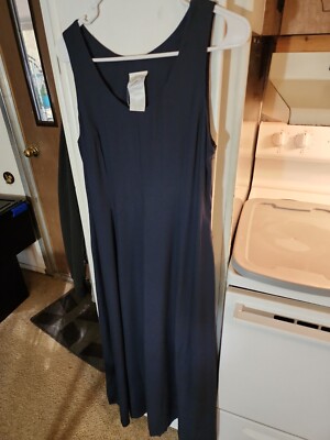 Laura Ashley Vintage Maxi Dress Navy Blue New Size 4 | eBay
