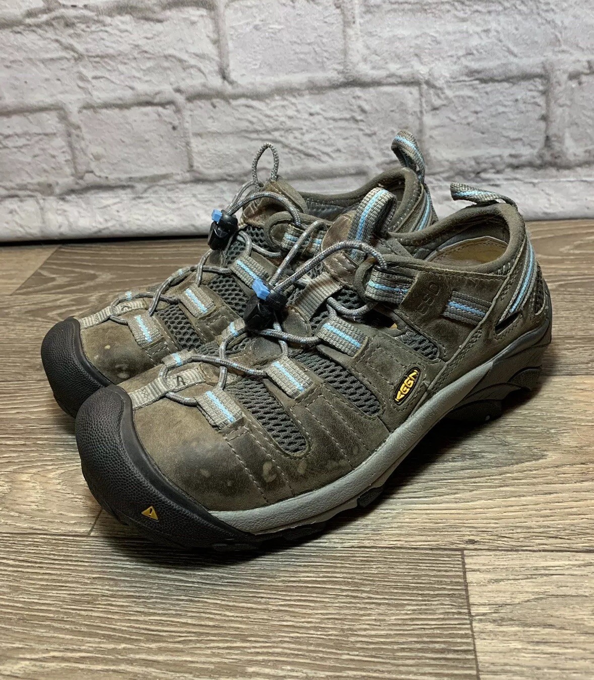 Scarpe da lavoro Keen Atlanta Cool ESD marrone punta acciaio sneakers donna taglia 6 5