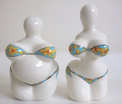 Handmade Ceramic Tiger Salt And Pepper Sheakers Hannah Turner