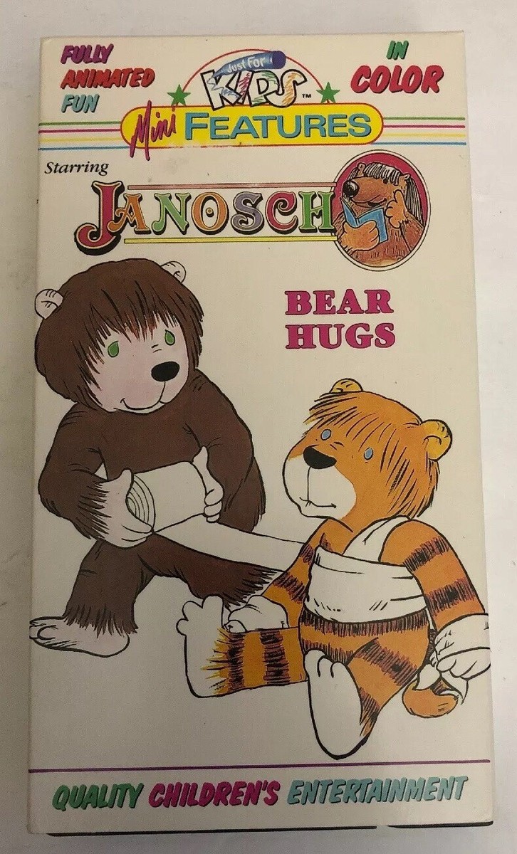Janosch Bear Hugs(VHS 1986)Just For Kids Mini Features-TESTED-RARE