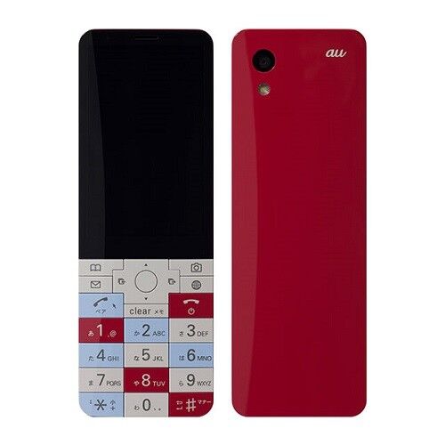 AU KDDI KYOCERA KYX31 INFOBAR XV ANDROID BAR PHONE UNLOCKED NISHIKIGOI RED  NEW