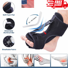 Plantar Fasciitis Night Splint Adjustable Foot Drop Ankle Brace Support Toe Pain