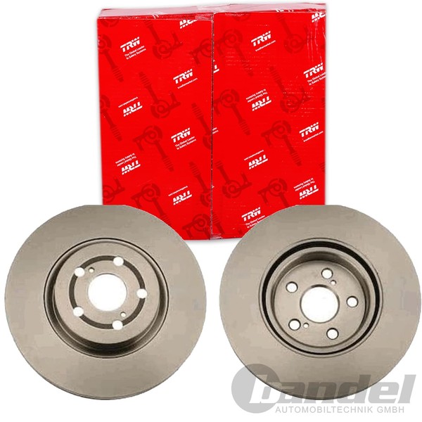 2X TRW Bremsscheiben 295Mm BelÜFtet Vorne Passend FÜR Toyota Avensis | DF4445S-image