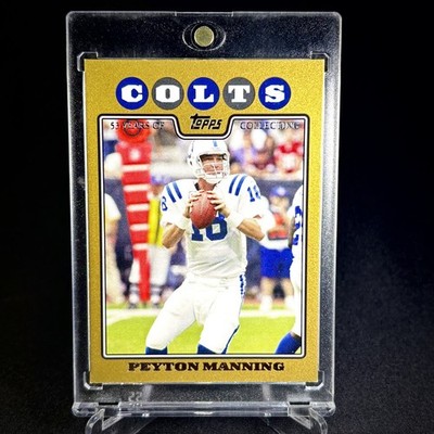 2008 Topps #18 Peyton Manning Gold #/2008