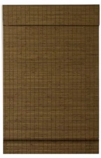 Cape Cod Cordless Flatweave Bamboo Roman Shade with Valance  Maple 22.5” X 64"