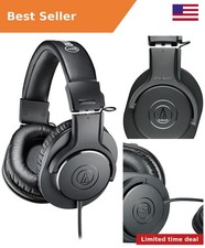 Audio-Technica ATH-M20x Professional Studio Monitor Headphones, Black