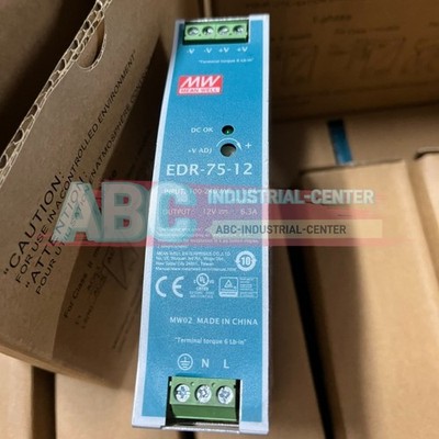 1PCS New Mean Well EDR-75-12 | 12V 6.3A 75W Switch Power Supply#