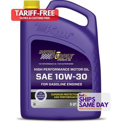 Royal Purple ROY51130, One 10W30 Multi-Grade Sae Oil 5 Quart Bottle Performance - Picture 1 of 9