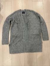 Abercrombie Fitch Open Front Size XS Soft Gray knit Cardigan/Sweater